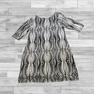 Joyous & Free black and white body con dress size large